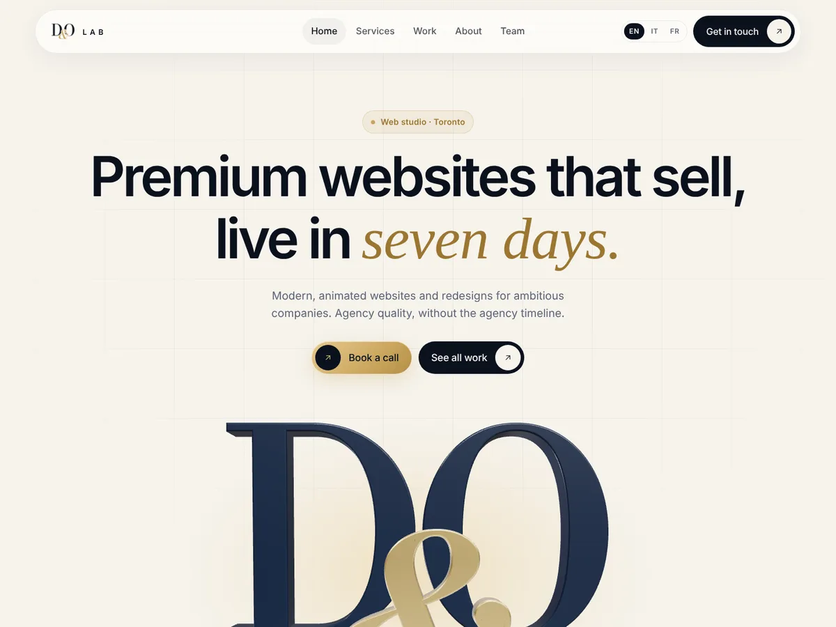 The D&O Lab website